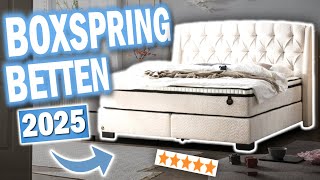 BOXSPRINGBETTEN kaufen: Die Besten Boxspringbetten 2025 Vergleich