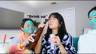 DRUNK GET READY WITH ME!! (my sisters EXPOSE me)