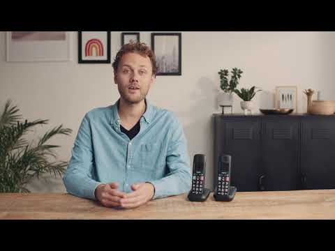 GIS Gigaset E290 Duo Analoginio ryšio telefono ragelis Skambintojo ID Juoda video
