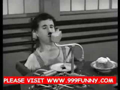 Funny man videos - Very funny Charlie Chaplin - Modern Times Cove part 3