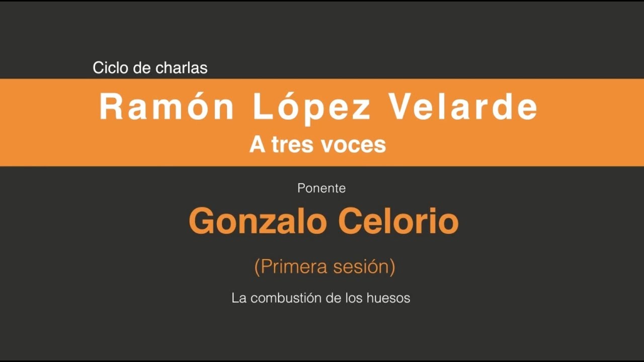 Ramón López Velarde a tres voces. (Primera sesión 1/4)