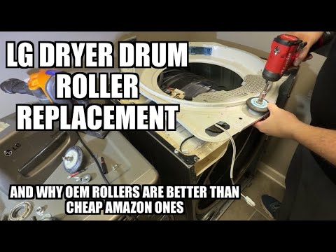 Replace LG Dryer Drum Rollers (OEM not cheap Amazon ones)