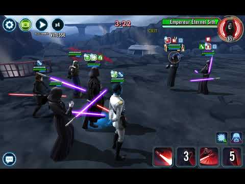 SWGOH - Arena - Darth Vader vs Sith Ethernal Emperor