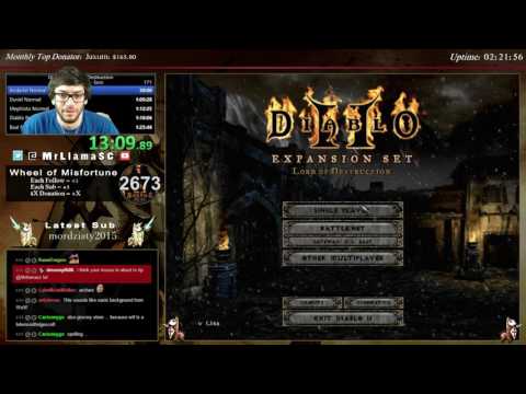 Diablo 2 - HC Any% Normal Sorc World Record - 1:31:40