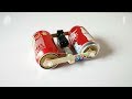 How To Make Remote Control RC Coca Cola Roller Car Toy Fast Using Cans