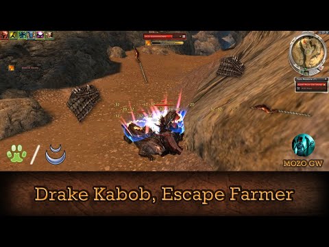 Drake Kabob, Drake Flesh, Escape Farmer -  Guild Wars Ranger Farm R/D - HM