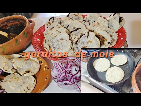 Como hacer las mejores Gorditas de Mole #parati