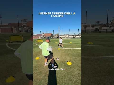 Intense Striker Drill with McKenna Whitham | Youngest Pro in 🇺🇸 History ⚽️⚡️ #soccer