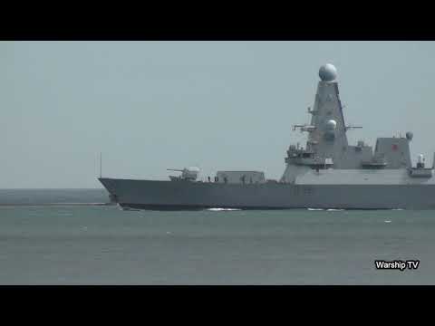 HMS DEFENDER D36 IN PLYMOUTH SOUND - 2nd July 2020