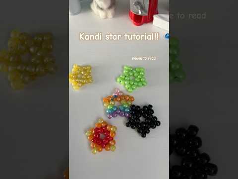 Star tutorial  #star #kandi #bracelet #art #tutorial