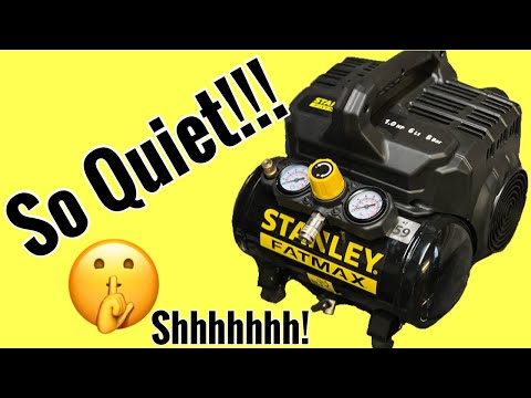Stanley FatMax DST 101 6L 8BAR 120PSI Silent Air Compressor, Quick Look and Noise Comparison