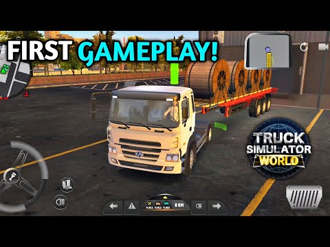 FIRST GAMEPLAY! of Truck Simulator : World Android by Sir Studios - YouTube
