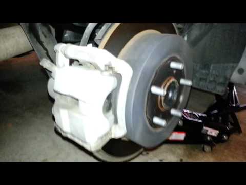 2012 Toyota Sienna Rear Brake Caliper, Rotor & Bracket - About To Replace Pads