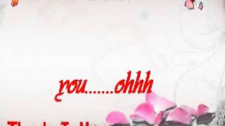 Kris Lawrence  -  Thanks To You Lyrics