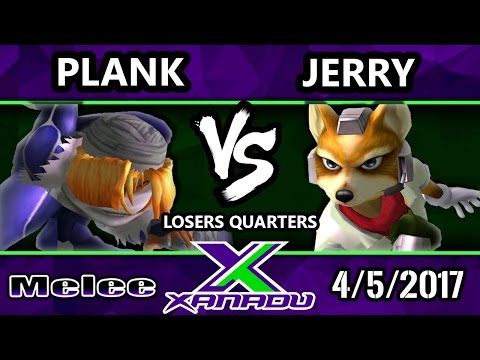 S@X 196 - Plank (Sheik) Vs. Jerry (Fox) - SSBM Losers Quarters - Smash Melee