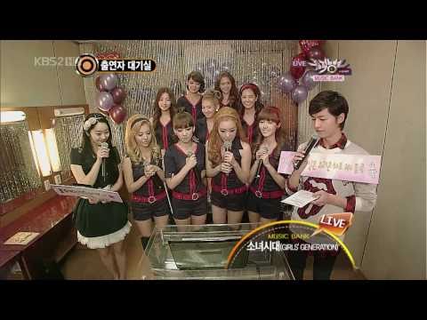 101029 SNSD -Interview @Music Bank Comeback