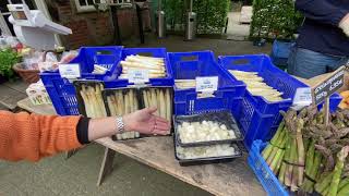 ドイツ　白アスパラ農園にお買い物