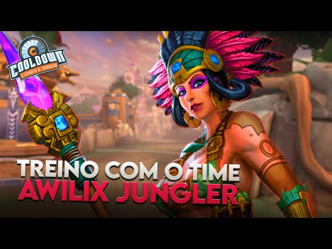 AWILIX JUNGLER, TRAINING WITH THE TEAM - ⚡ Smite BR Conquista Scrim