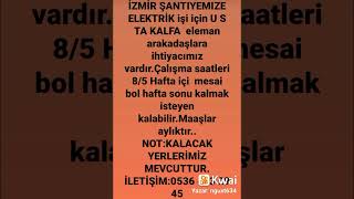 İzmir iş ilanları takip edin beğenin lütfen arkadaşlar