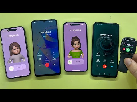 Incoming Calls iPhone two 14pro vs Honor X7A vs Honor 9X vs Apple Watch 5