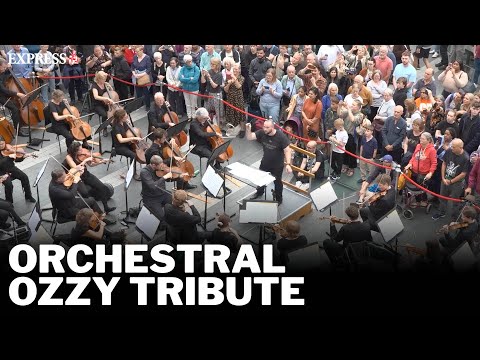 Birmingham Symphony Orchestra delivers STUNNING Ozzy Osbourne tribute live at train station