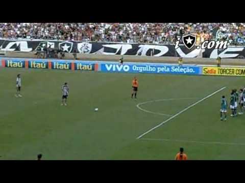 Botafogo 3x0 Goiás - Gol Lucio Flavio de falta