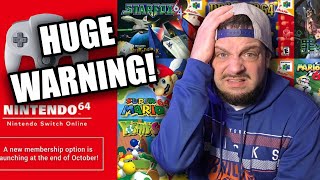 WARNING: New Issues Found With Nintendo Switch Online N64 Games!