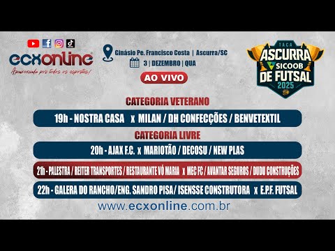 TAÇA ASCURRA "SICOOB DE FUTSAL" 2025 - 5ª RODADA