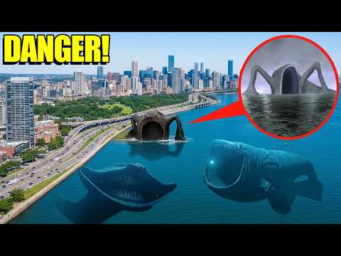Drone catches SEA EATER vs EL GRAN MAJA vs BLOOP in REAL LIFE!! (almost eats drone)