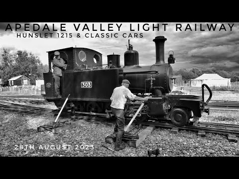 APEDALE VALLEY LIGHT RAILWAY, HUNSLET 1215 & CLASSIC CARS, 28TH AUGUST 2023
