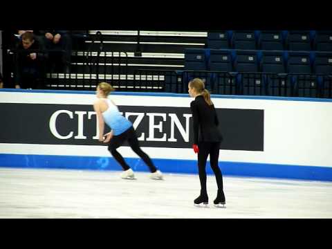 Julia Lipnitskaia FS practice, Junior Worlds 2012