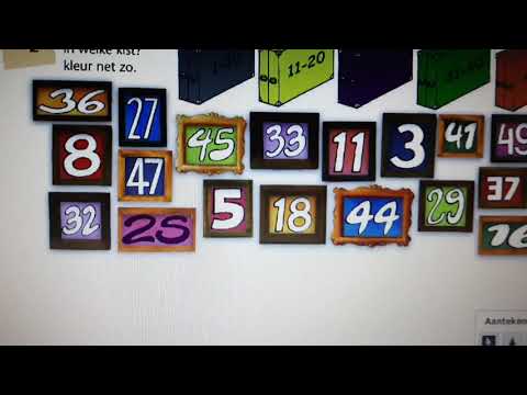 Getallen tm 50 tussen de goede getallen zetten.