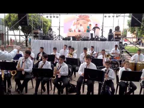 Patronales de Lourdes - Río II - Banda de Música Juvenil deleitando antes de la Procesión - 11/2/17