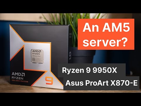 Does it make sense as a server? Ryzen 9950X + ASUS ProArt X870E