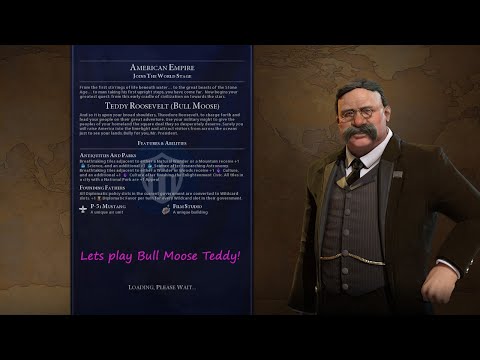 Civilization 6: Lets Play Bull Moose Teddy with secret societies part 1