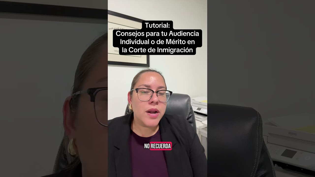 Tips for your merits hearing #immigrationattorney #immigrationcourt #asyluminusa