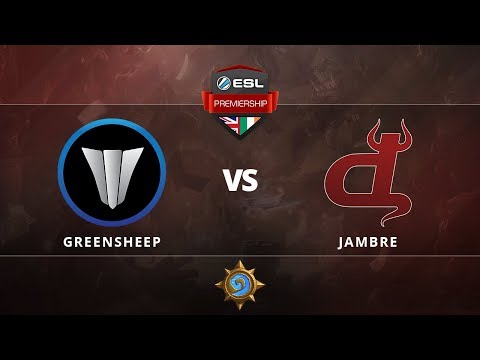 [Hearthstone] Greensheep vs Jambre Group Stage Round 2 ESL Premiership Autumn 2017