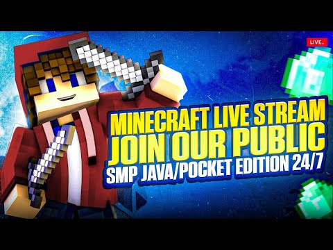 Minecraft JAVA+PE  Technoblade Public SMP Live | Minecraft Live Stream SMP | Support for Dream PC