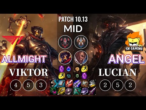 T1 Allmight Viktor vs SN Angel Lucian Mid - KR Patch 10.13
