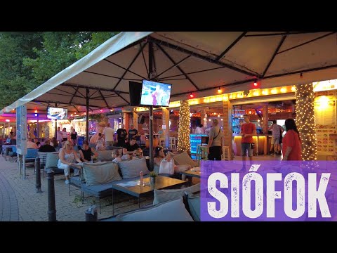 Siófok Petőfi sétány | Petőfi walkway - Hungary [4k Ultra HD 60fps ]