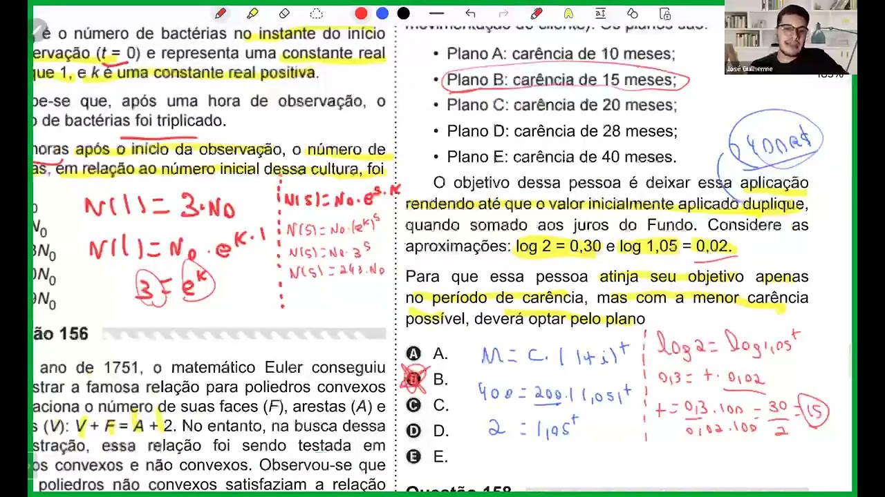 Resolução em Vídeo — Questão 169 ENEM 2019 PPL