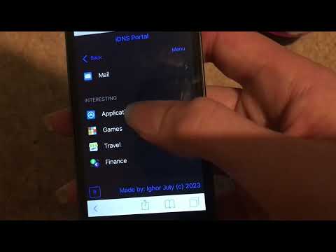 iDNSPortal in Safari