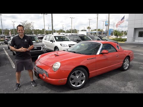 Thumbnail for Is the 2002 Ford Thunderbird the MOST underrated convertible sports car? by SEAT, Sports car, Convertible, Ford Thunderbird, Car