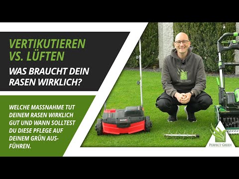 🌱 Rasen vertikutieren VS. lüften - Welche Maßnahme tut deinem Rasen gut!?  🌱