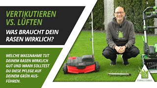 🌱 Rasen vertikutieren VS. lüften - Welche Maßnahme tut deinem Rasen gut!?  🌱