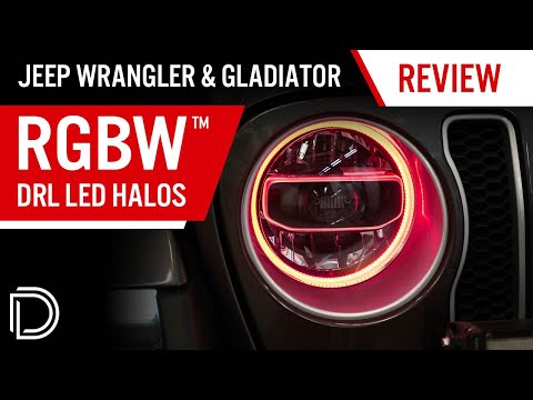 Color-Changing Jeep Headlights! RGBW LED Halos for JL Wrangler & JT Gladiator | Diode Dynamics