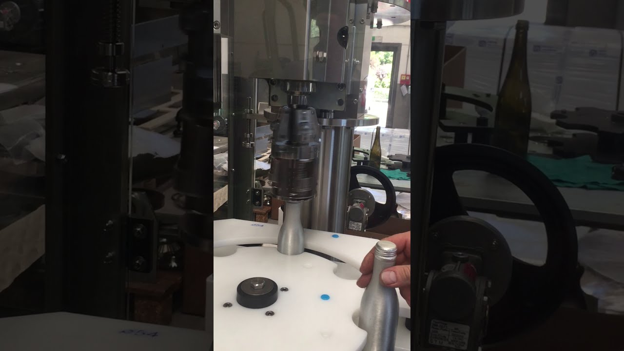 MTVX automatic single head ROPP capper capping aluminium bottles from Vigo Ltd