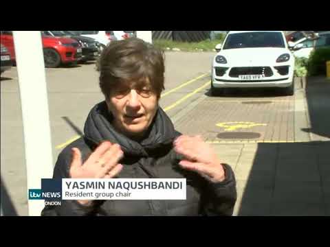 Fire at Ballymore's New Providence Wharf in Poplar with ACM Cladding - ITV London News - 7/5/21