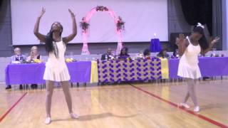 La Keya and Anye' Stevens dancing to "Take Me To The King"