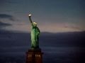 Leaving Liberty Island As The Lady Is All Lit Up